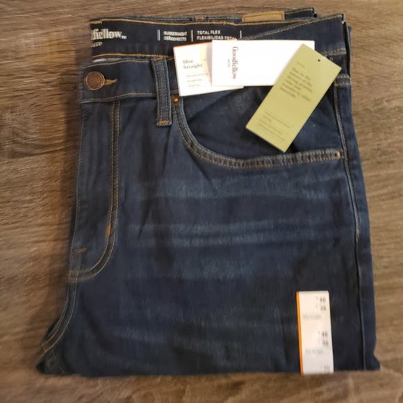 NEW! Goodfellow Herman Slim Straight Blue Jeans - Picture 2 of 3